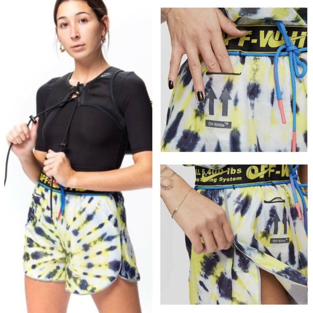 Nike x Off-White NRG Tie-Dye Shorts in Volt – Like New
